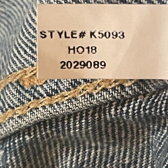 Something Navy High Rise Cigarette Ankle Jeans In Indigo Light Size 14/32 - Picture 11 of 11